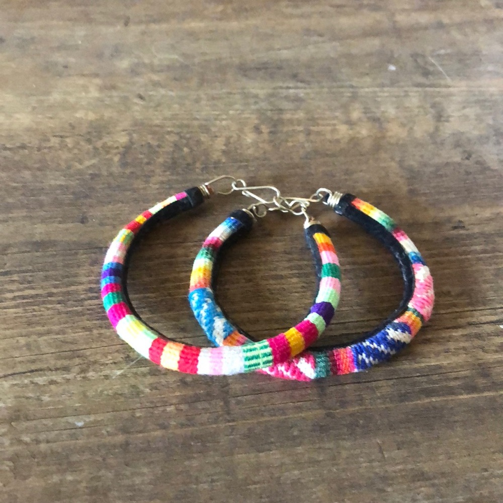 Serape bracelet pair